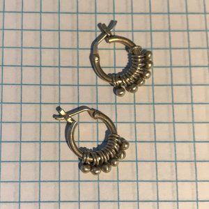Jane Diaz Sterling Silver Hoop Earrings
